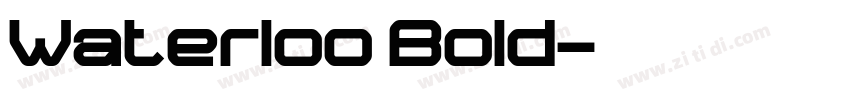 Waterloo Bold字体转换